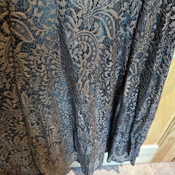 Coffee Lace Button-Front Midi Dress - Picture 6 of 7